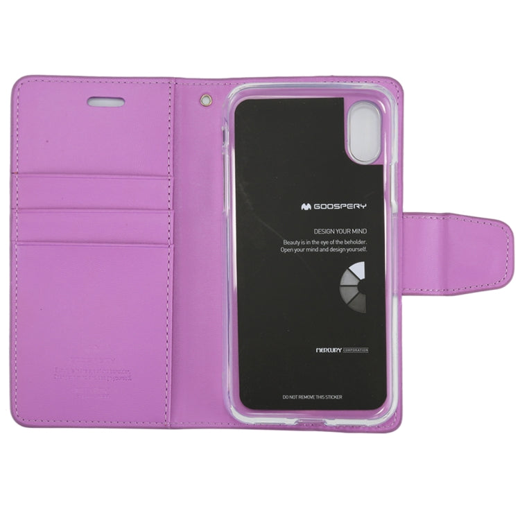 For iPhone X / XS GOOSPERY SONATA DIARY Business Style Magnetic Clasp Horizontal Flip Leather Case with Holder & Card Slots & Wallet