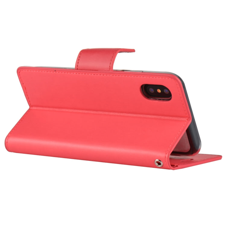 For iPhone X / XS GOOSPERY SONATA DIARY Business Style Magnetic Clasp Horizontal Flip Leather Case with Holder & Card Slots & Wallet