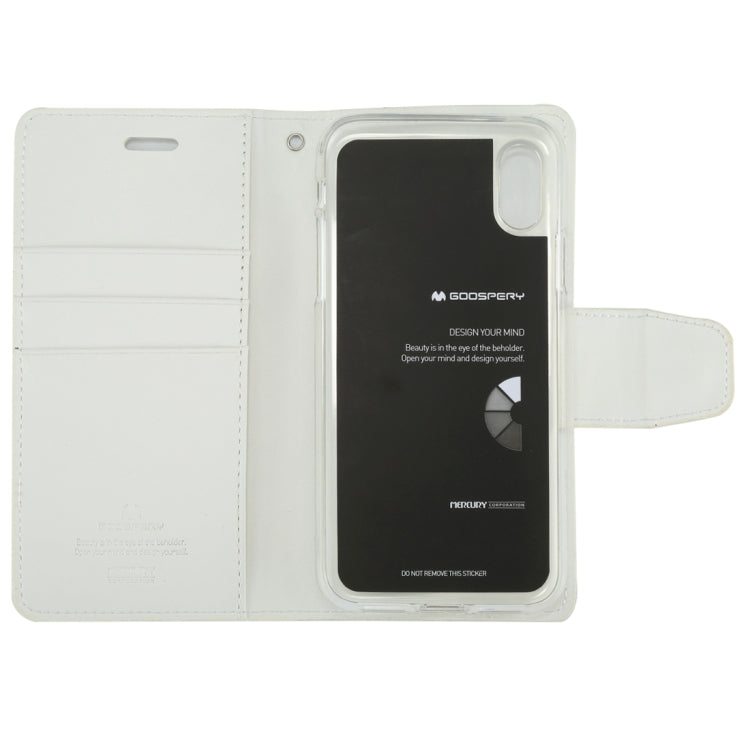 For iPhone X / XS GOOSPERY SONATA DIARY Business Style Magnetic Clasp Horizontal Flip Leather Case with Holder & Card Slots & Wallet