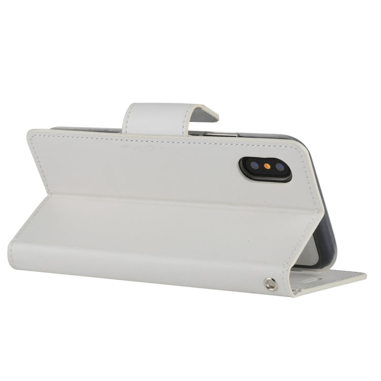 For iPhone X / XS GOOSPERY SONATA DIARY Business Style Magnetic Clasp Horizontal Flip Leather Case with Holder & Card Slots & Wallet
