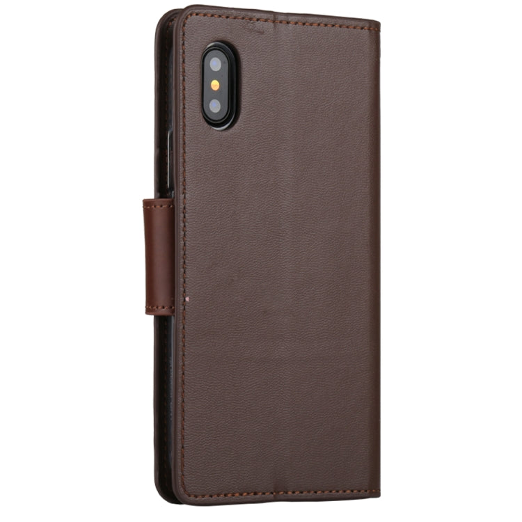 For iPhone X / XS GOOSPERY SONATA DIARY Business Style Magnetic Clasp Horizontal Flip Leather Case with Holder & Card Slots & Wallet