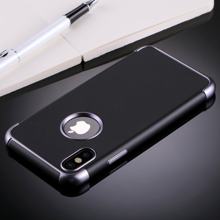 For iPhone X / XS Electroplating Soft TPU Protective Back Cover Case