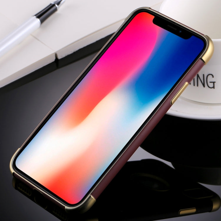 For iPhone X / XS Electroplating Soft TPU Protective Back Cover Case