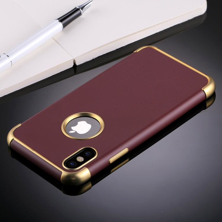 For iPhone X / XS Electroplating Soft TPU Protective Back Cover Case