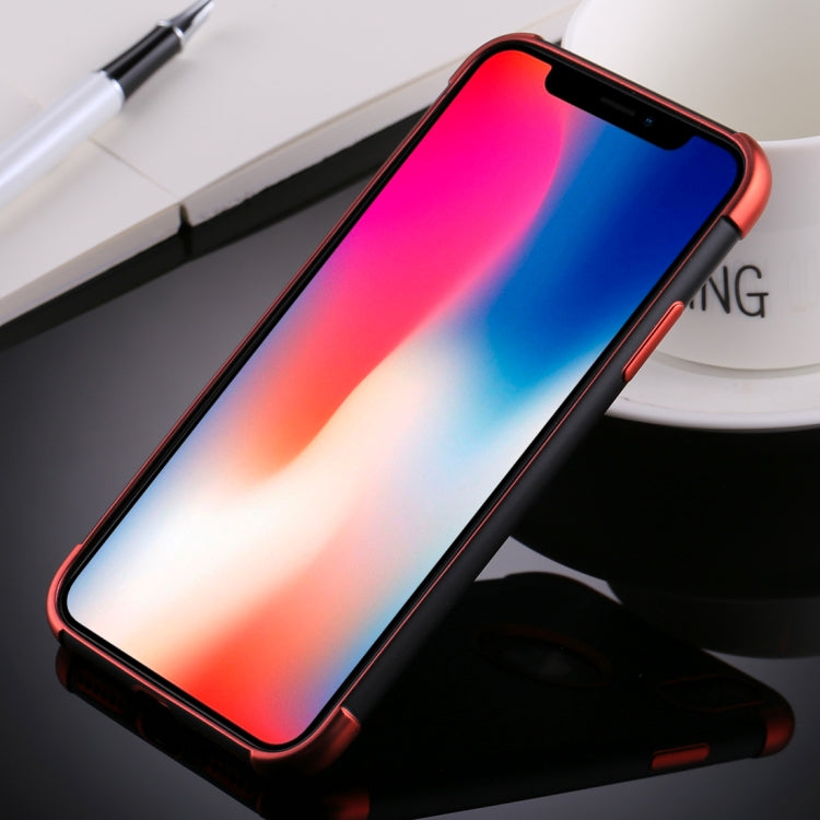 For iPhone X / XS Electroplating Soft TPU Protective Back Cover Case