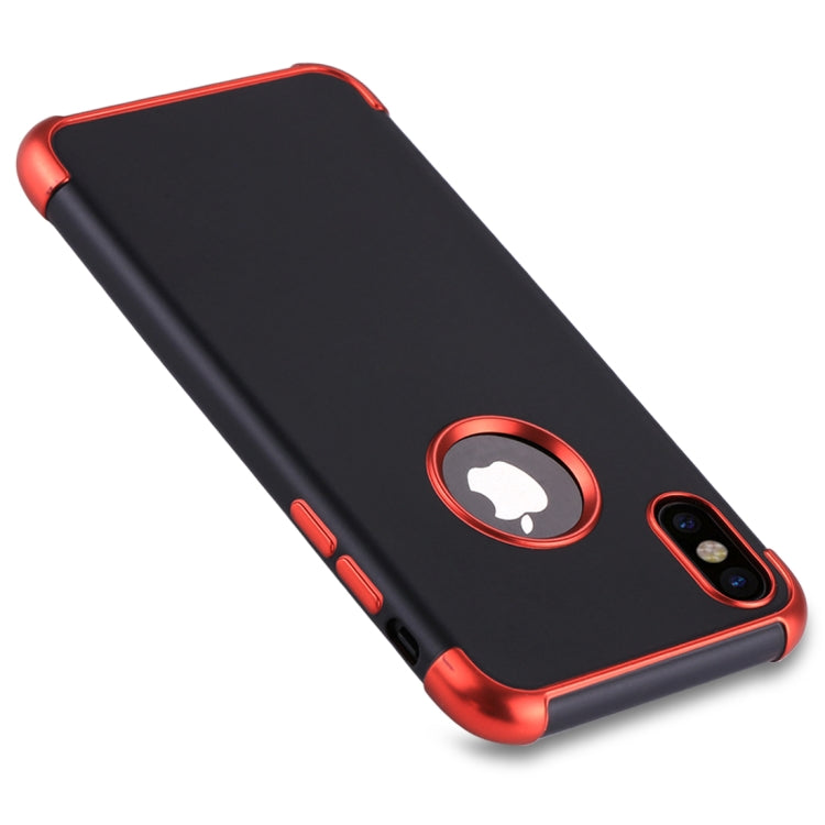 For iPhone X / XS Electroplating Soft TPU Protective Back Cover Case