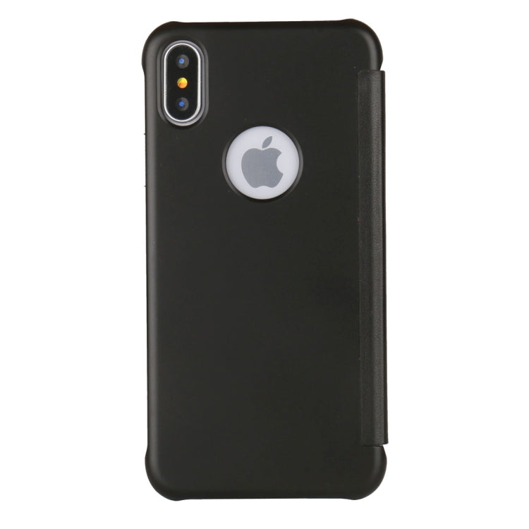 For iPhone X / XS UV Style PC + PVC High Transparency Frosted Horizontal Flip Leather Case