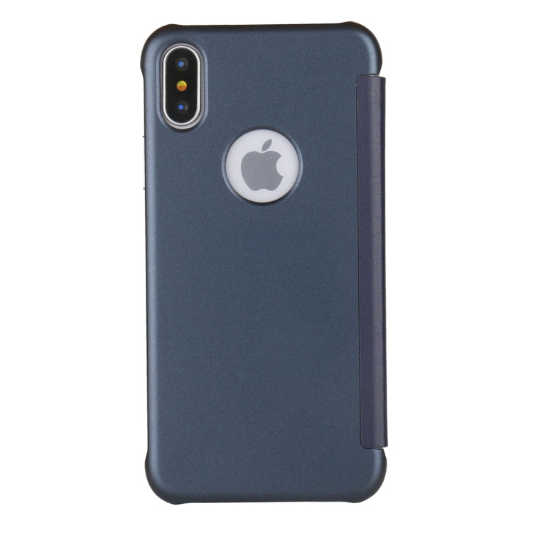For iPhone X / XS UV Style PC + PVC High Transparency Frosted Horizontal Flip Leather Case