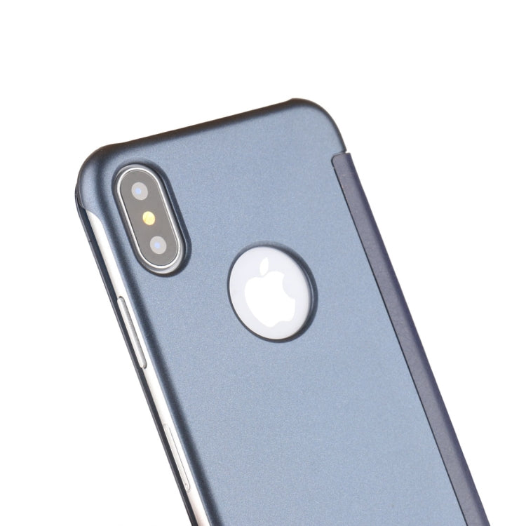 For iPhone X / XS UV Style PC + PVC High Transparency Frosted Horizontal Flip Leather Case