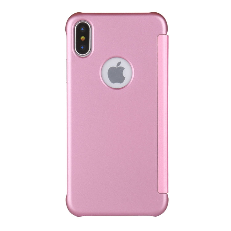 For iPhone X / XS UV Style PC + PVC High Transparency Frosted Horizontal Flip Leather Case