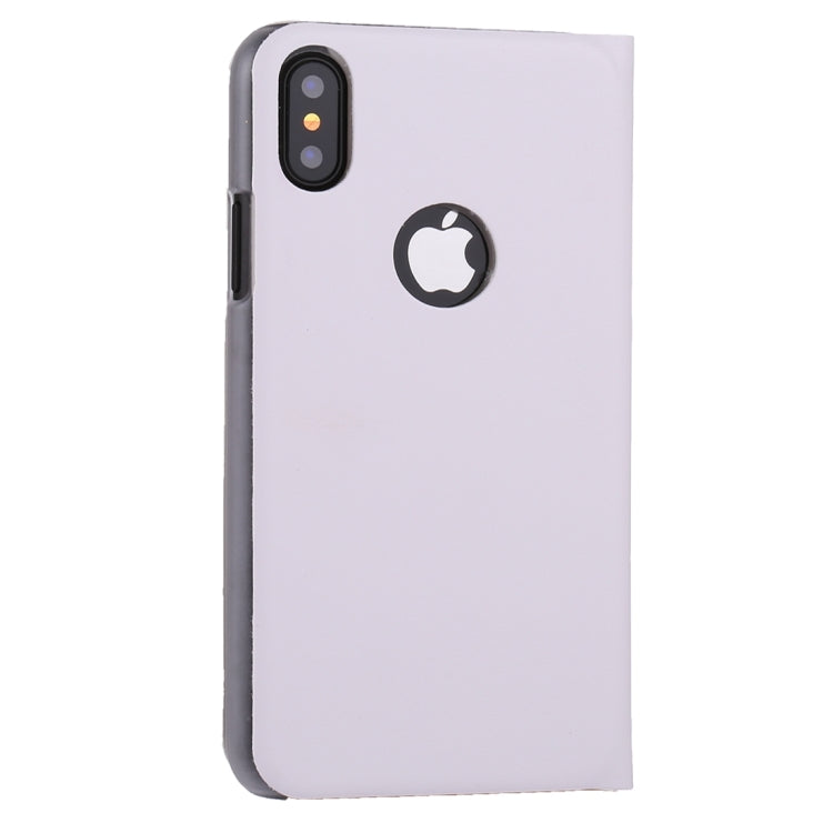 For iPhone X / XS Litchi Texture Horizontal Flip Leather Case with Call Display ID