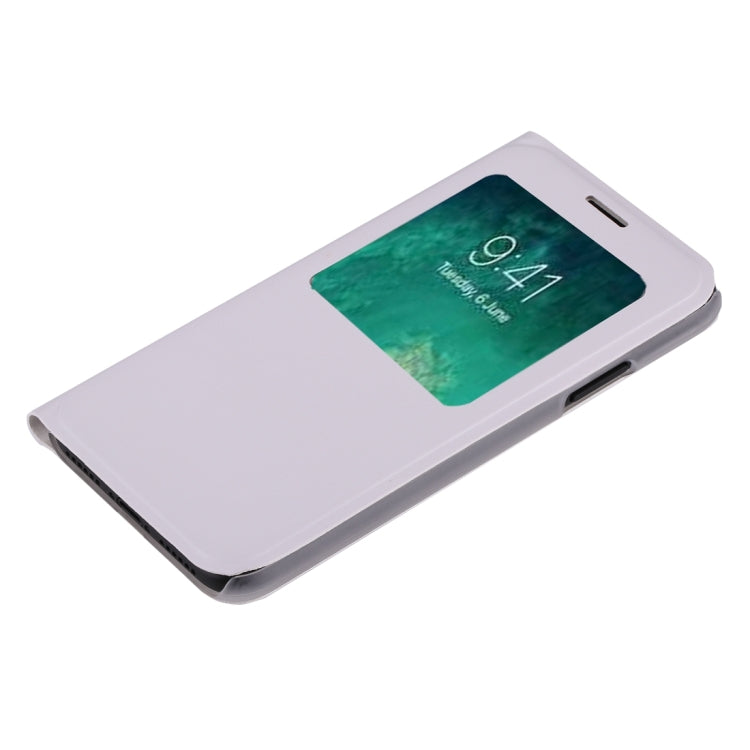 For iPhone X / XS Litchi Texture Horizontal Flip Leather Case with Call Display ID