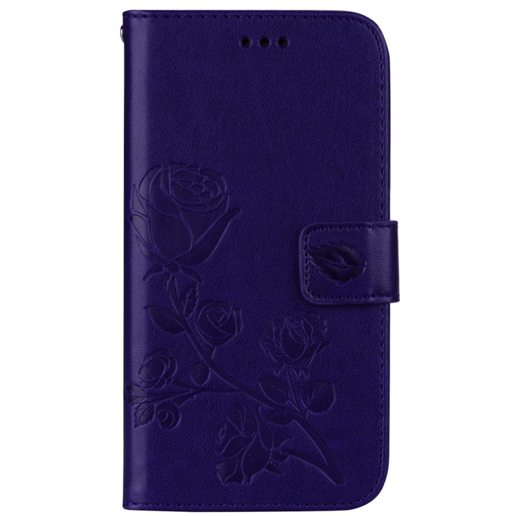 For iPhone X / XS Roses Pressed Flower Pattern Horizontal Flip Leather Case with Holder & Card Slots & Wallet