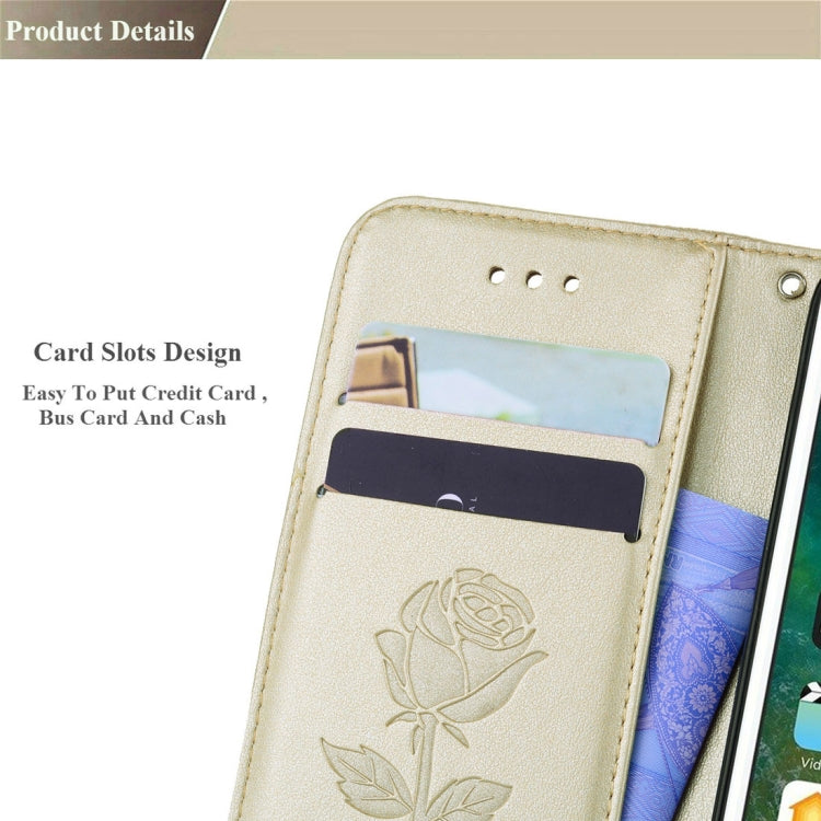 For iPhone X / XS Roses Pressed Flower Pattern Horizontal Flip Leather Case with Holder & Card Slots & Wallet