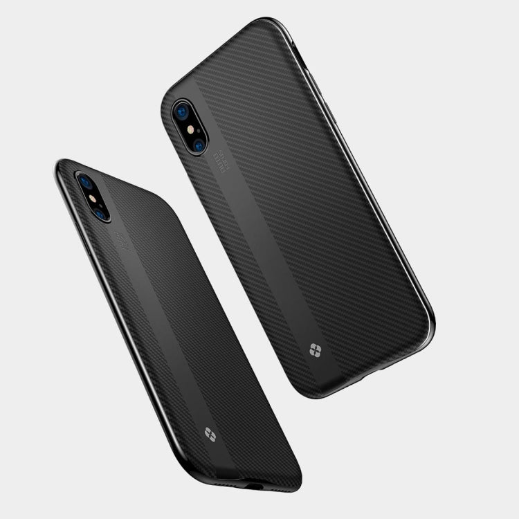 For iPhone X / XS TOTUDESIGN Blade Series PC + TPU Protective Back Cover Case