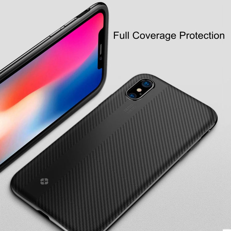 For iPhone X / XS TOTUDESIGN Blade Series PC + TPU Protective Back Cover Case