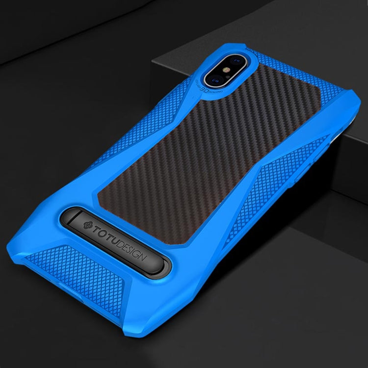 For iPhone X / XS TOTUDESIGN Super Car Series TPU+PC Protective Back Case with Magnetic Holder