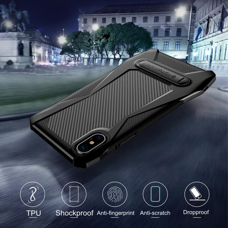 For iPhone X / XS TOTUDESIGN Super Car Series TPU+PC Protective Back Case with Magnetic Holder