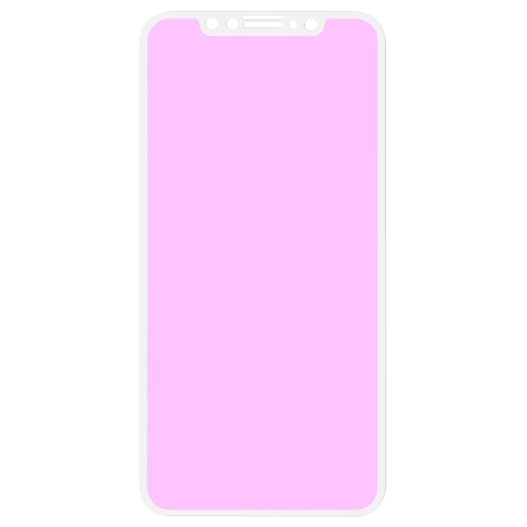 For iPhone X & XS Ultra Thin 9H 3D Anti Blue-ray Full Screen Carbon Fiber Tempered Glass Film