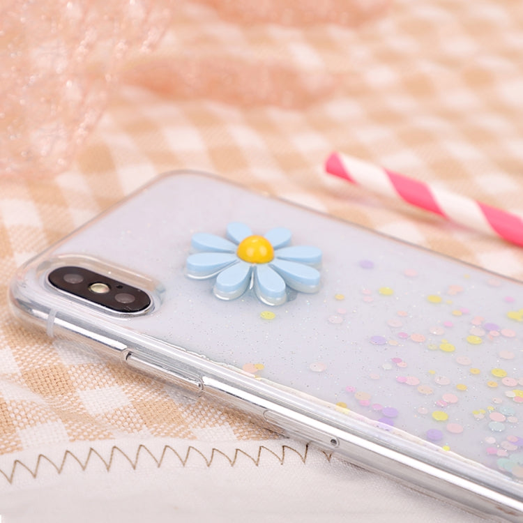 For iPhone X / XS Dotted Daisy Pattern Soft TPU Case