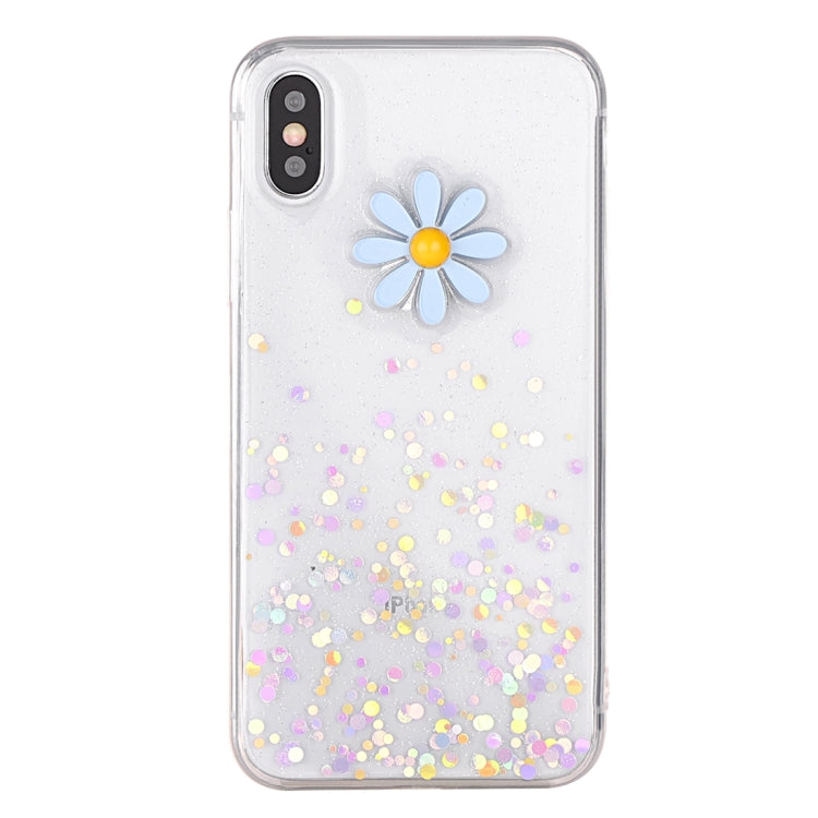 For iPhone X / XS Dotted Daisy Pattern Soft TPU Case