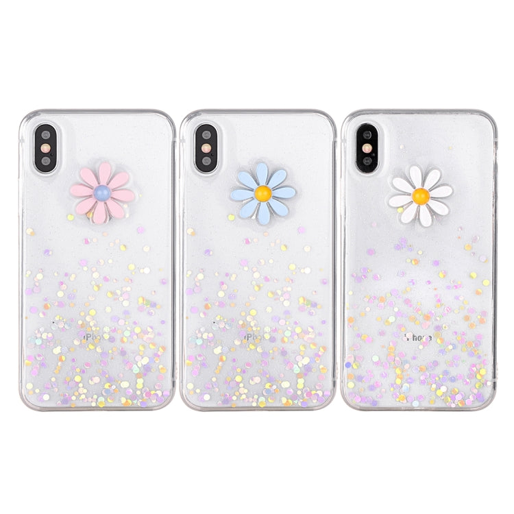 For iPhone X / XS Dotted Daisy Pattern Soft TPU Case