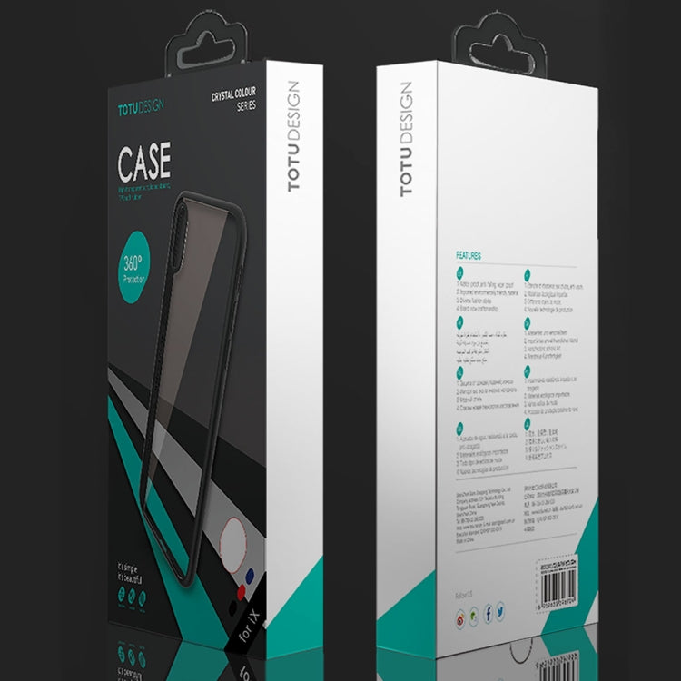 For iPhone X / XS TOTUDESIGN TPU + PC Dropproof Protective Back Cover Case