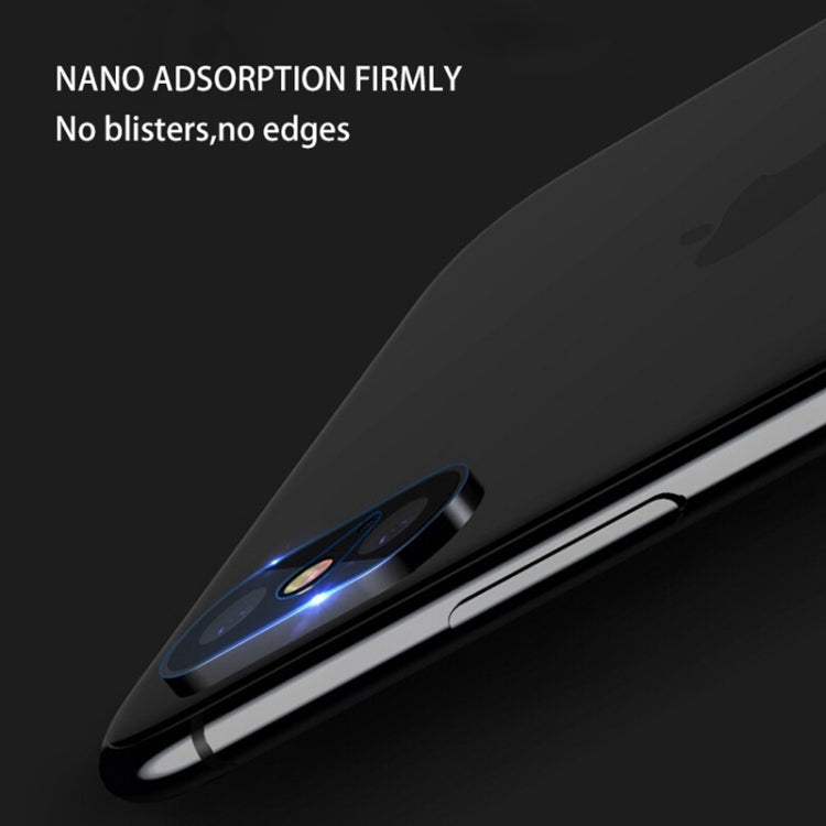 For iPhone X / iPhone XS / iPhone XS Max TOTUDESIGN High Permeability Tempered Glass Camera Lens Protective Film Set (Grey)