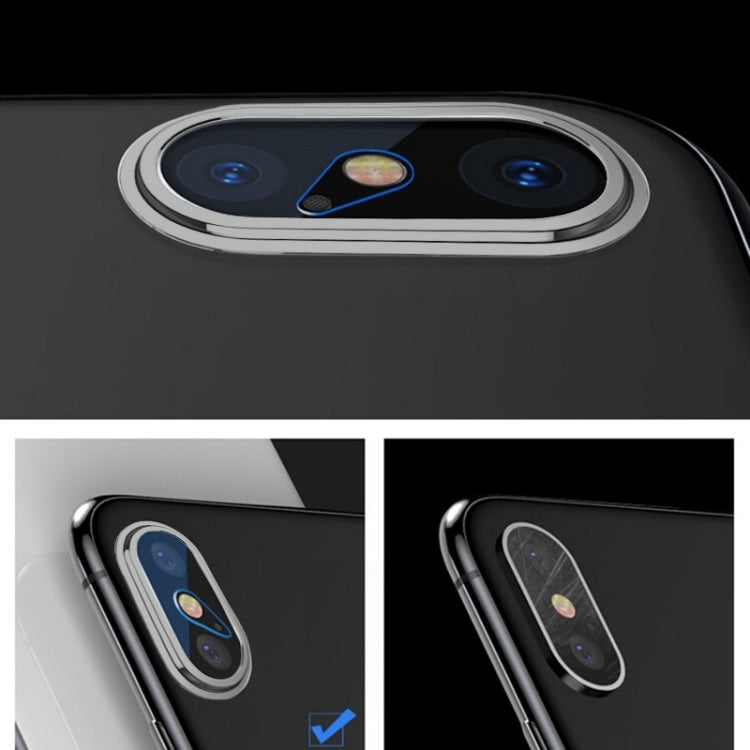 For iPhone X / iPhone XS / iPhone XS Max TOTUDESIGN High Permeability Tempered Glass Camera Lens Protective Film Set (Grey)