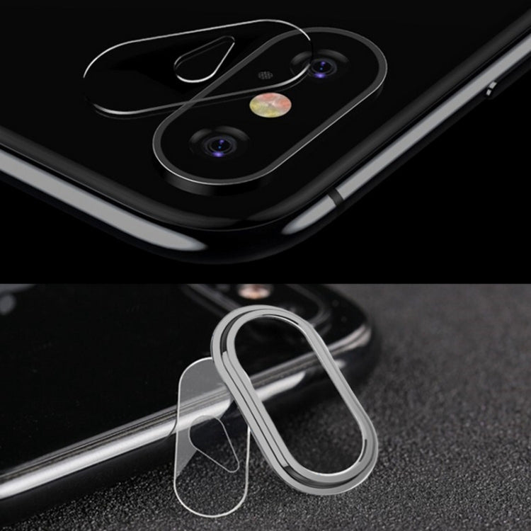 For iPhone X / iPhone XS / iPhone XS Max TOTUDESIGN High Permeability Tempered Glass Camera Lens Protective Film Set (Grey)