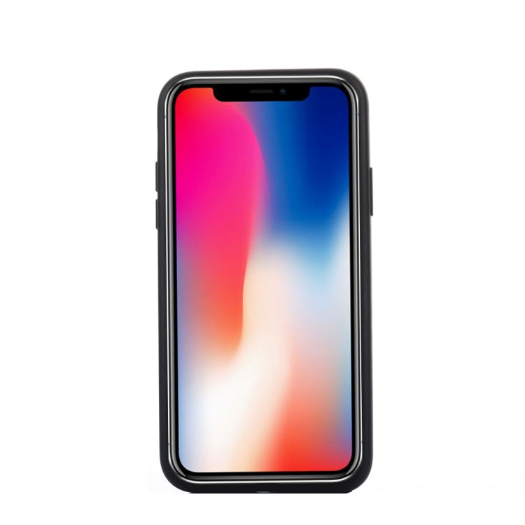 For iPhone X / XS Pure Color Silicone 360 Full Coverage Protective Back Cover Case
