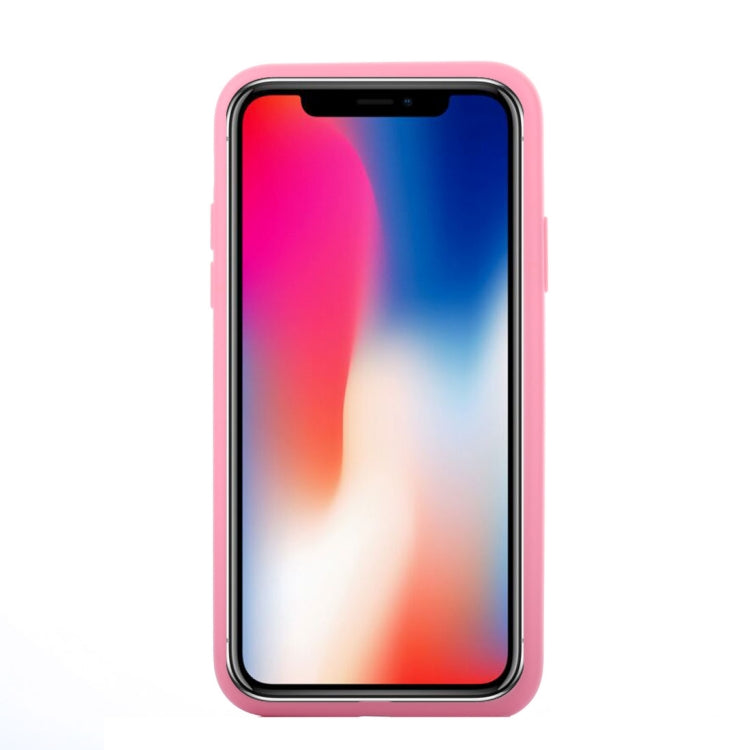 For iPhone X / XS Pure Color Silicone 360 Full Coverage Protective Back Cover Case