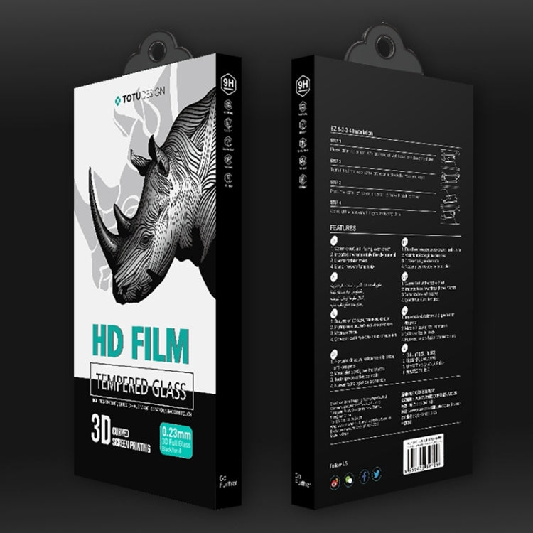 For iPhone X TOTUDESIGN 9H Surface Hardness 3D Full Coverage Anti-blue Light Eye Protection Tempered Glass HD Front Screen Protector