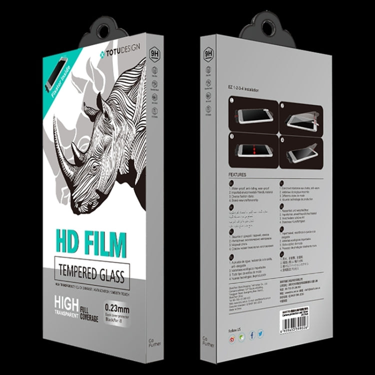 For iPhone X TOTUDESIGN 9H Surface Hardness High Permeability Tempered Glass HD Front Screen Protector