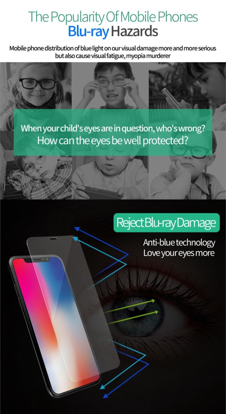 For iPhone X TOTUDESIGN 9H Surface Hardness High Permeability Tempered Glass HD Front Screen Protector