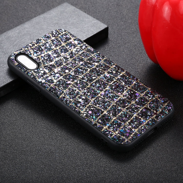 For iPhone X / XS Glaring Sequins Style Protective Back Cover Case