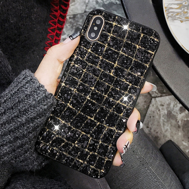 For iPhone X / XS Glaring Sequins Style Protective Back Cover Case