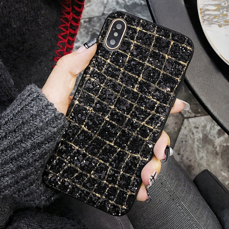 For iPhone X / XS Glaring Sequins Style Protective Back Cover Case