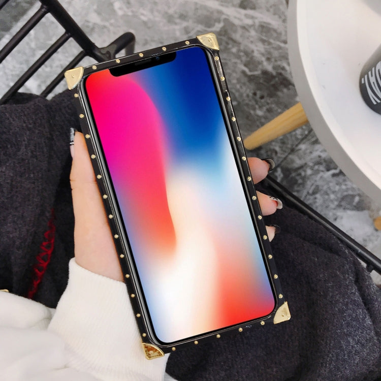 For iPhone X / XS Sequins Lock Style Full Coverage Protective Back Case