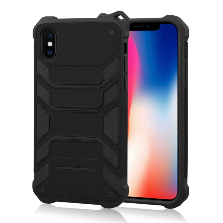 For iPhone X / XS Shockproof Anti-slip TPU + PC Protective Back Case