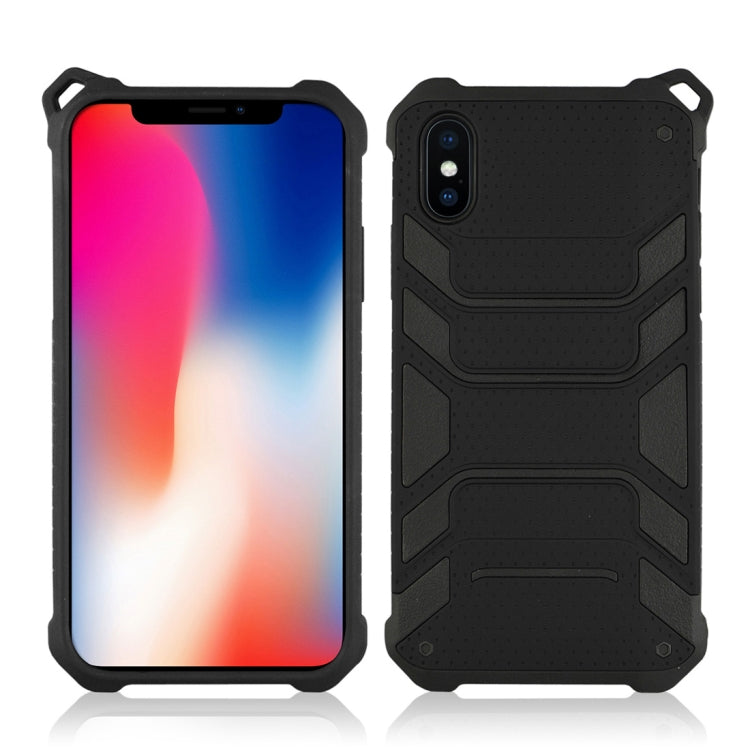 For iPhone X / XS Shockproof Anti-slip TPU + PC Protective Back Case