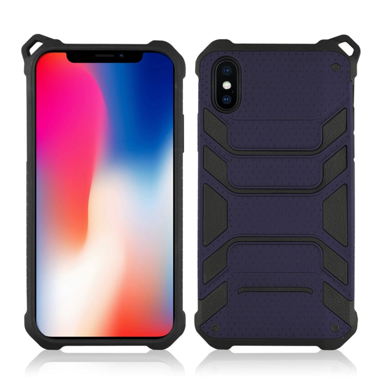For iPhone X / XS Shockproof Anti-slip TPU + PC Protective Back Case