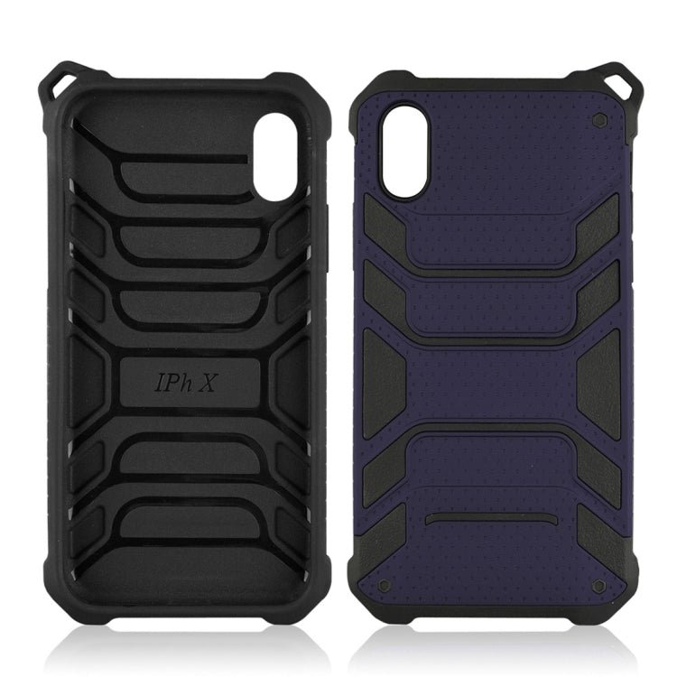 For iPhone X / XS Shockproof Anti-slip TPU + PC Protective Back Case