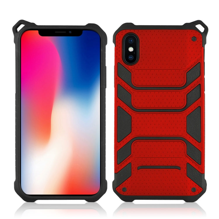 For iPhone X / XS Shockproof Anti-slip TPU + PC Protective Back Case