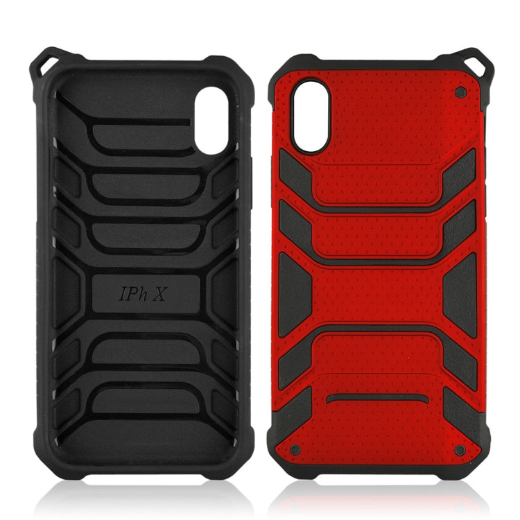 For iPhone X / XS Shockproof Anti-slip TPU + PC Protective Back Case