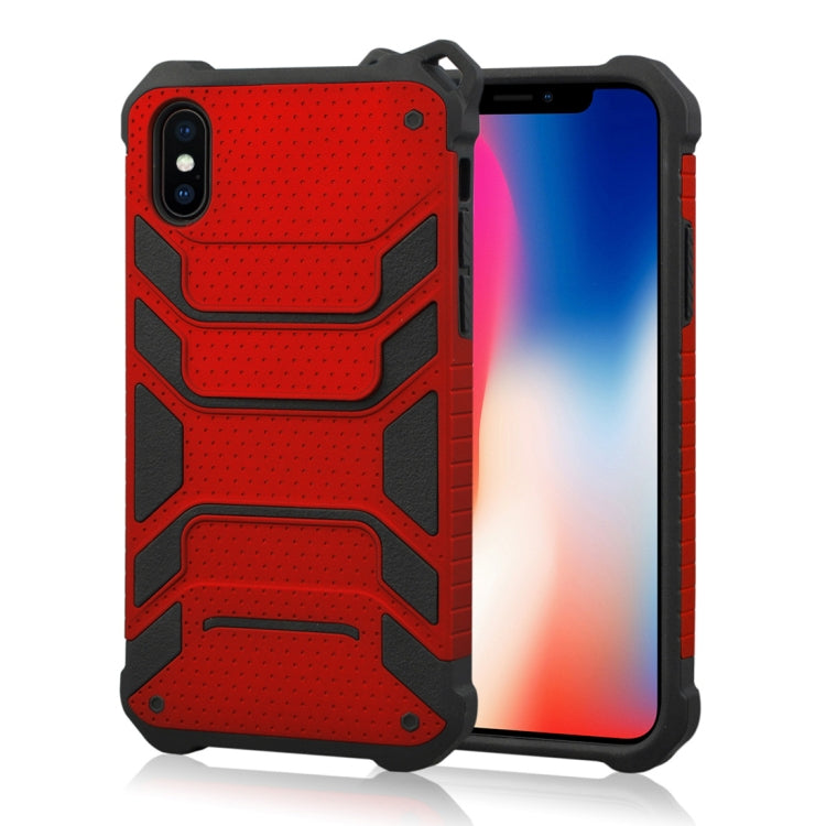 For iPhone X / XS Shockproof Anti-slip TPU + PC Protective Back Case