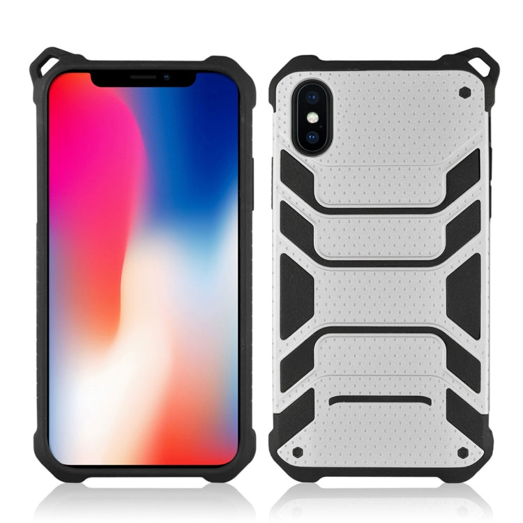For iPhone X / XS Shockproof Anti-slip TPU + PC Protective Back Case