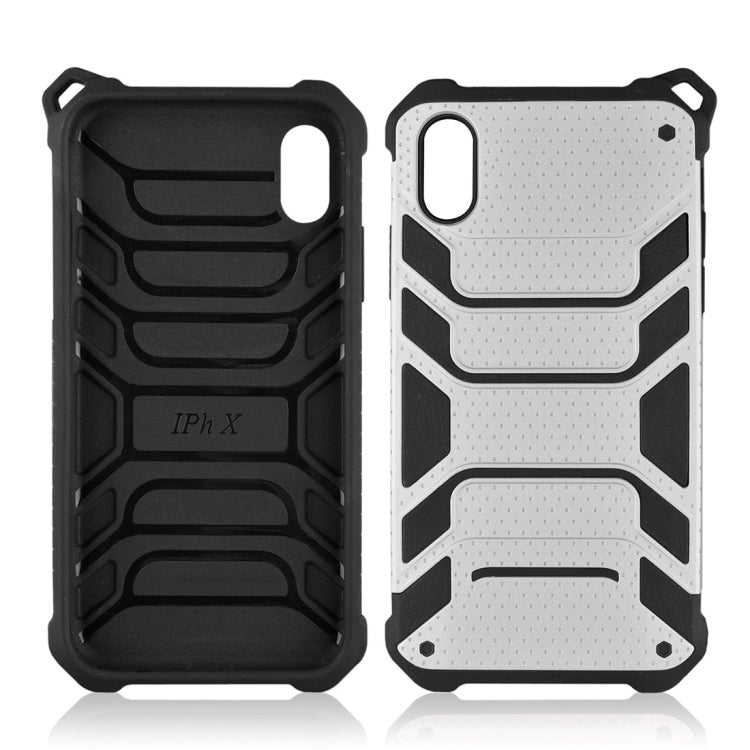 For iPhone X / XS Shockproof Anti-slip TPU + PC Protective Back Case