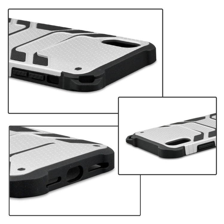 For iPhone X / XS Shockproof Anti-slip TPU + PC Protective Back Case