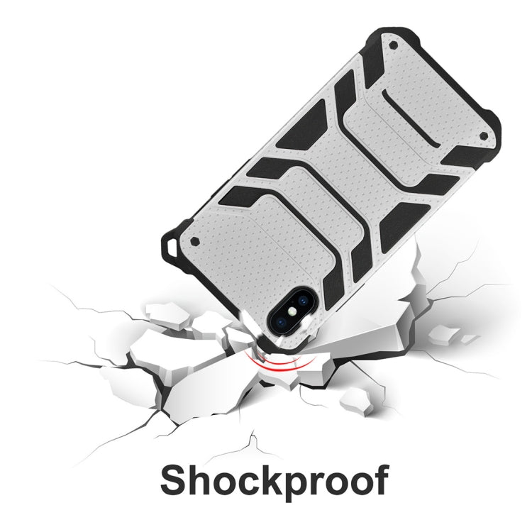 For iPhone X / XS Shockproof Anti-slip TPU + PC Protective Back Case